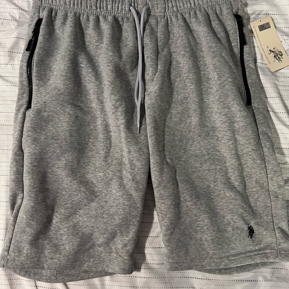 Gray Polo Men's Sweat Shorts